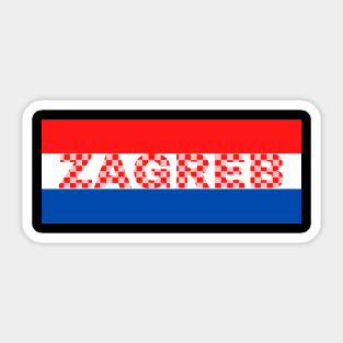 Zagreb City in Croatia Sticker